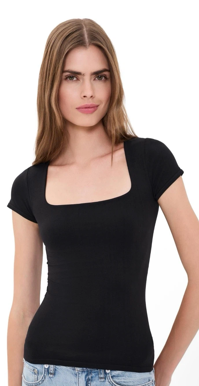 Aeropostale Seriously Soft Sculpt Black Top - photo 2