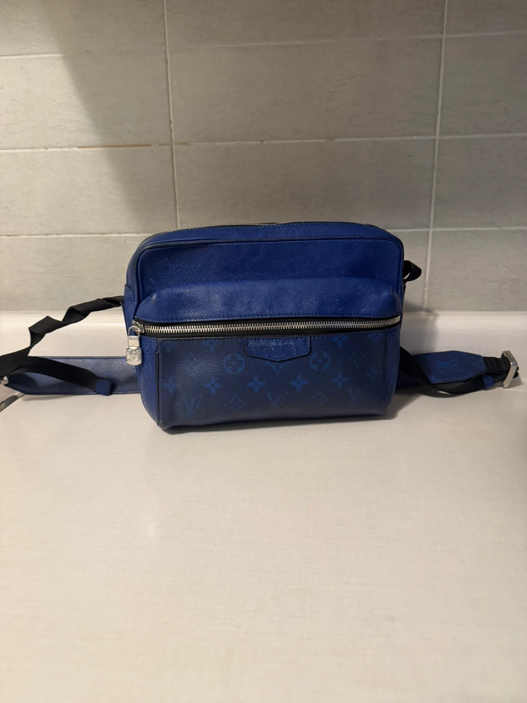 Louis Vuitton Blue Monogram Crossbody Bag
