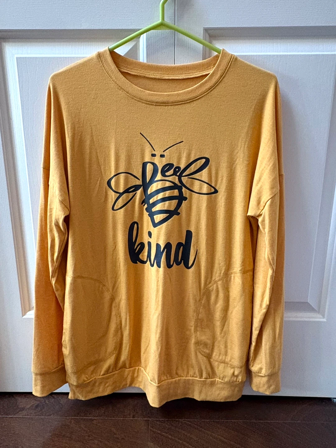 Bee 🐝 Kind Mustard Long Sleeve Shirt - Size L