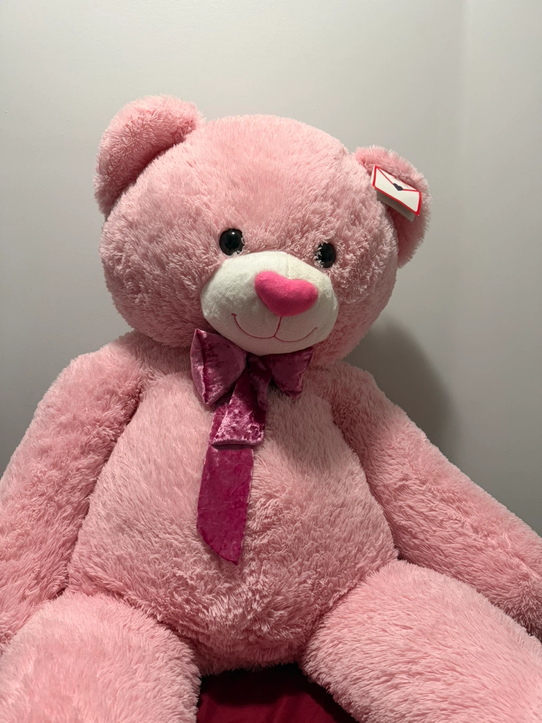 Large Pink Plush Teddy Bear - photo 2