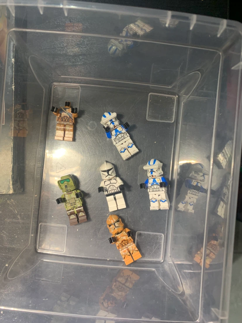 Lot of 6 Star Wars LEGO Clone Trooper Minifigures