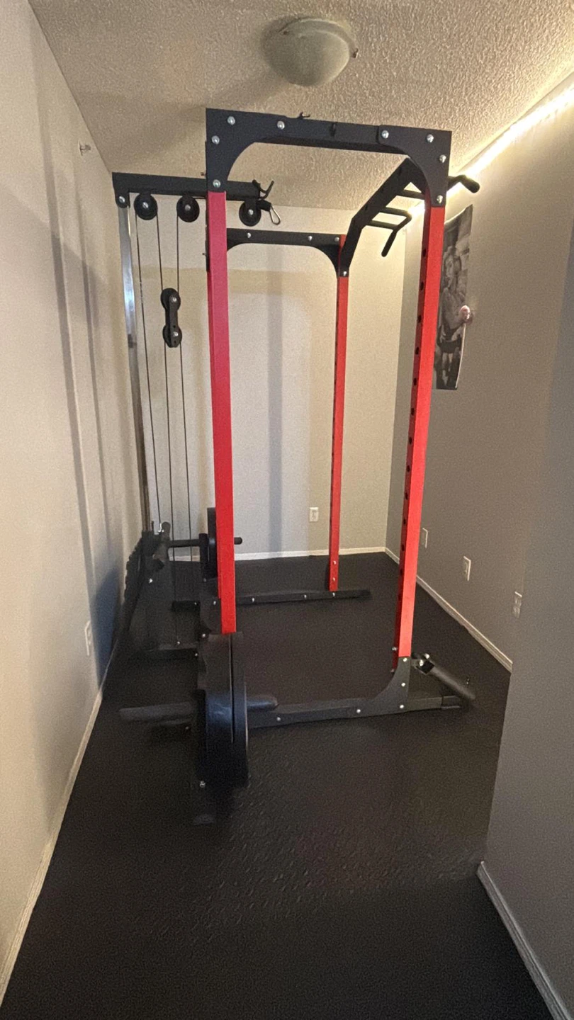 Power Rack with Lat Pulldown and Bench - photo 2