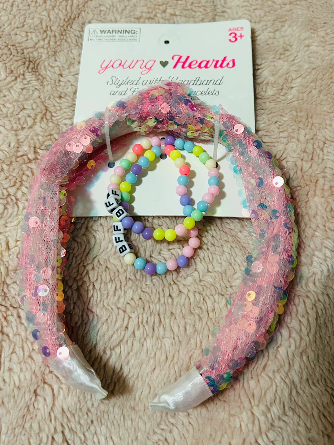 Young Hearts Sequin Headband and BFF Bracelets - photo 2