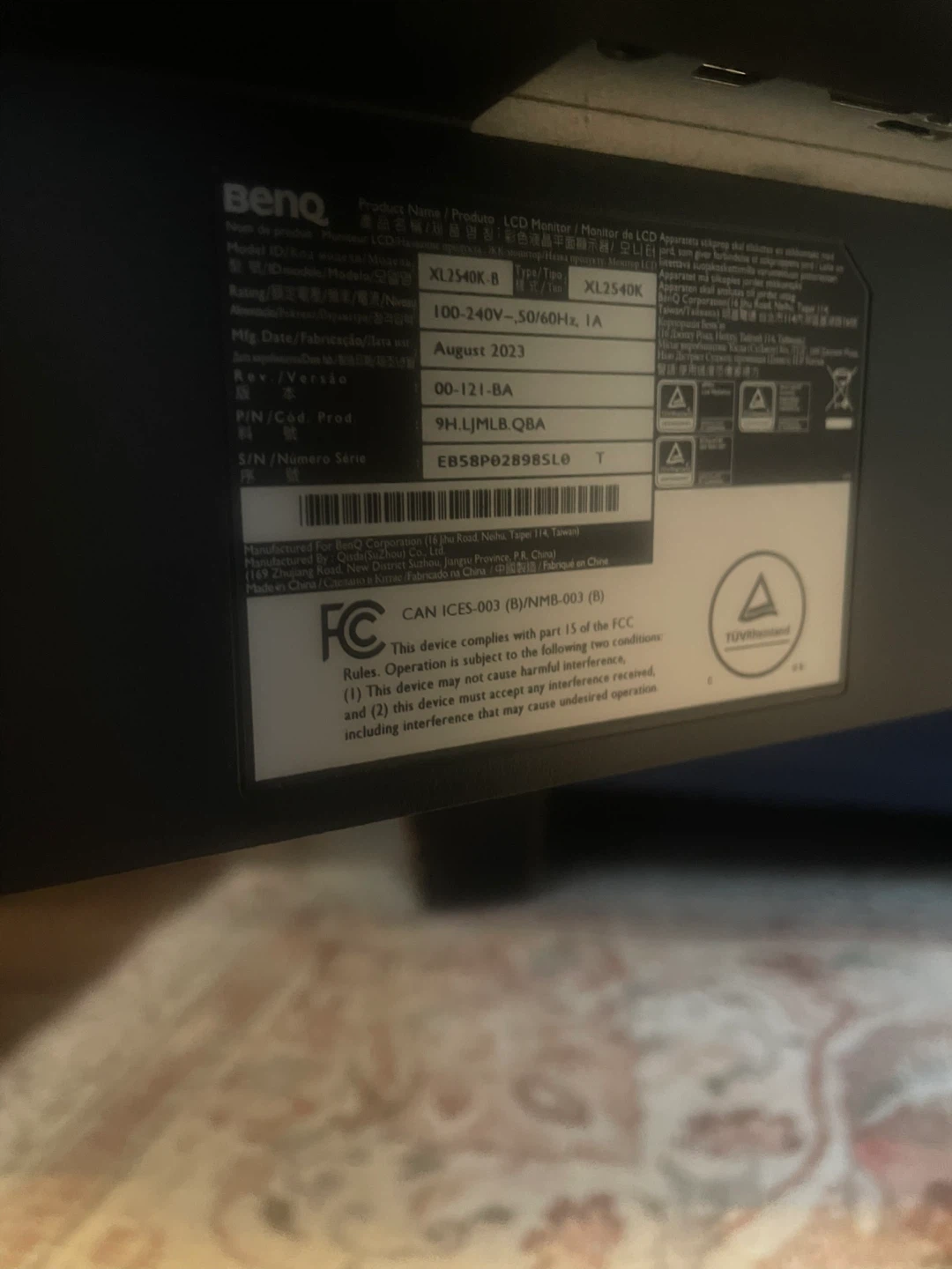 BenQ Zowie XL2540K 240 HZ Gaming Monitor - photo 4