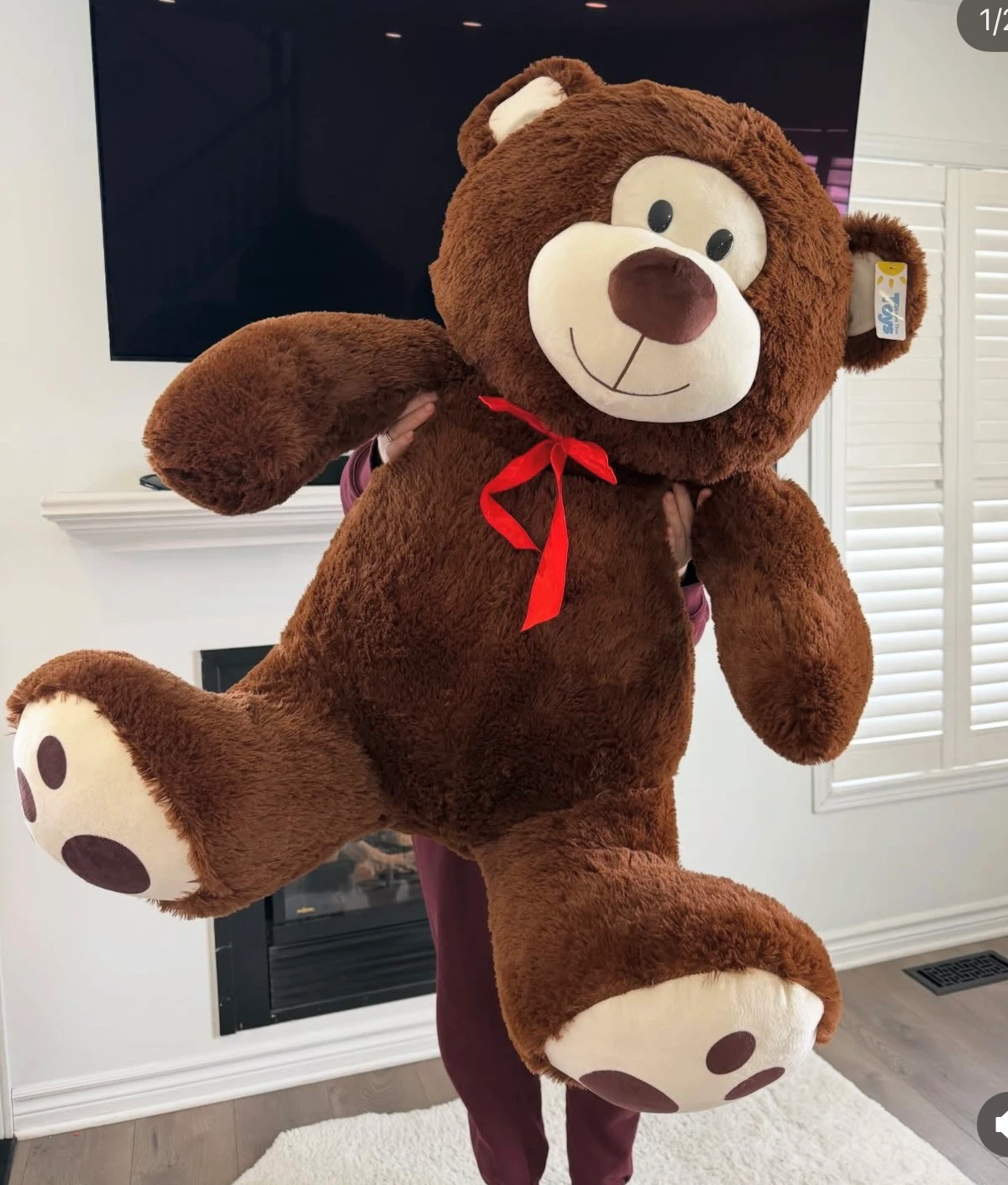Giant Teddy Bear – Brand New with Tags 🧸❤️