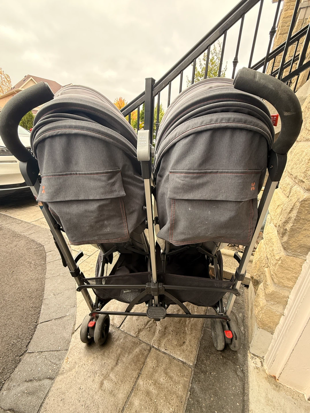 UPPAbaby G-LINK 2 Double Umbrella Stroller (Heather Grey) - photo 3