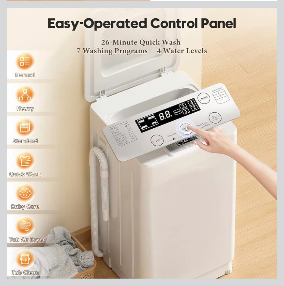 Portable washing machine 18 lbs. - photo 3