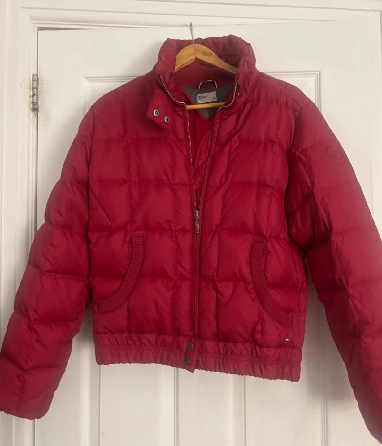 Tommy Hilfiger Denim Red Puffer Jacket - photo 2