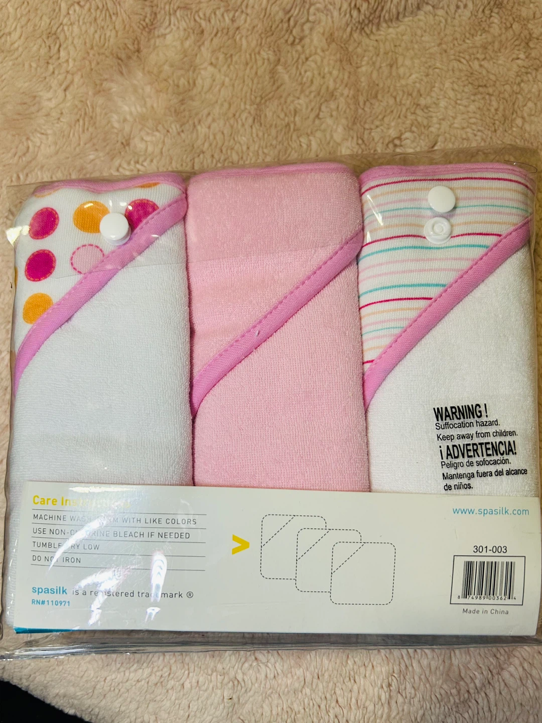 Spasilk Baby Hooded Towels 3-Pack - photo 2