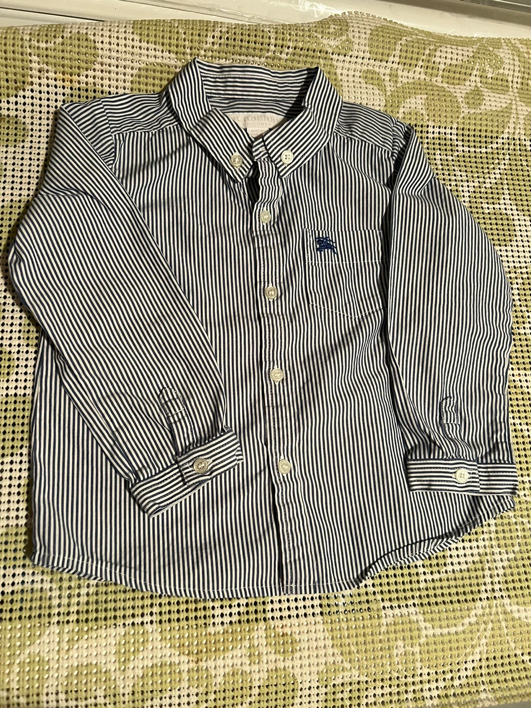 Burberry Children's Striped Long Sleeve Shirt 18 months