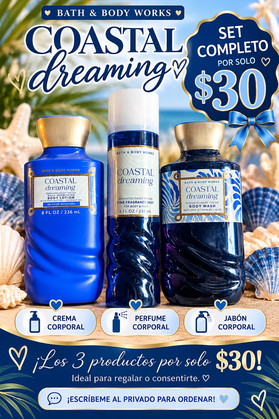 Bath & Body Works Coastal Dreaming 3-Piece Set