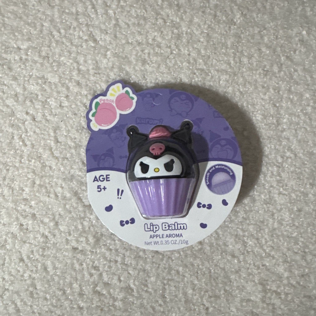 Kuromi Mini Fan and Lip Balm Bundle Purple Kawaii Gift Set - photo 5