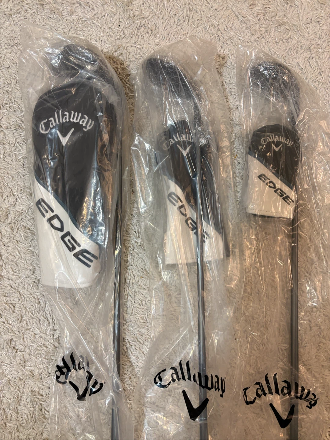 Brand New Callaway Edge Driver, Fairway 3 Wood, 5 Hybrid Clubs