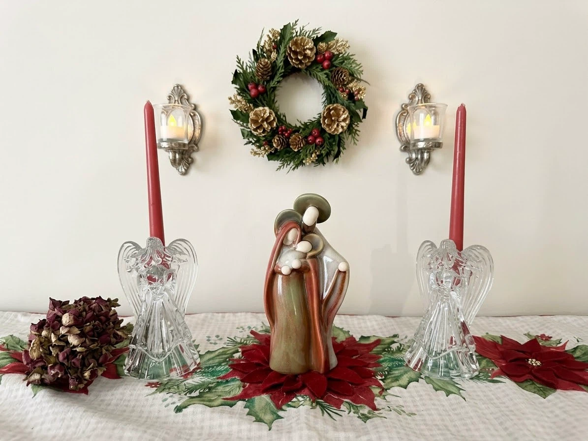 Multi-Piece Christmas Table Centerpiece Set - Nativity & Angels⁠ - photo 4