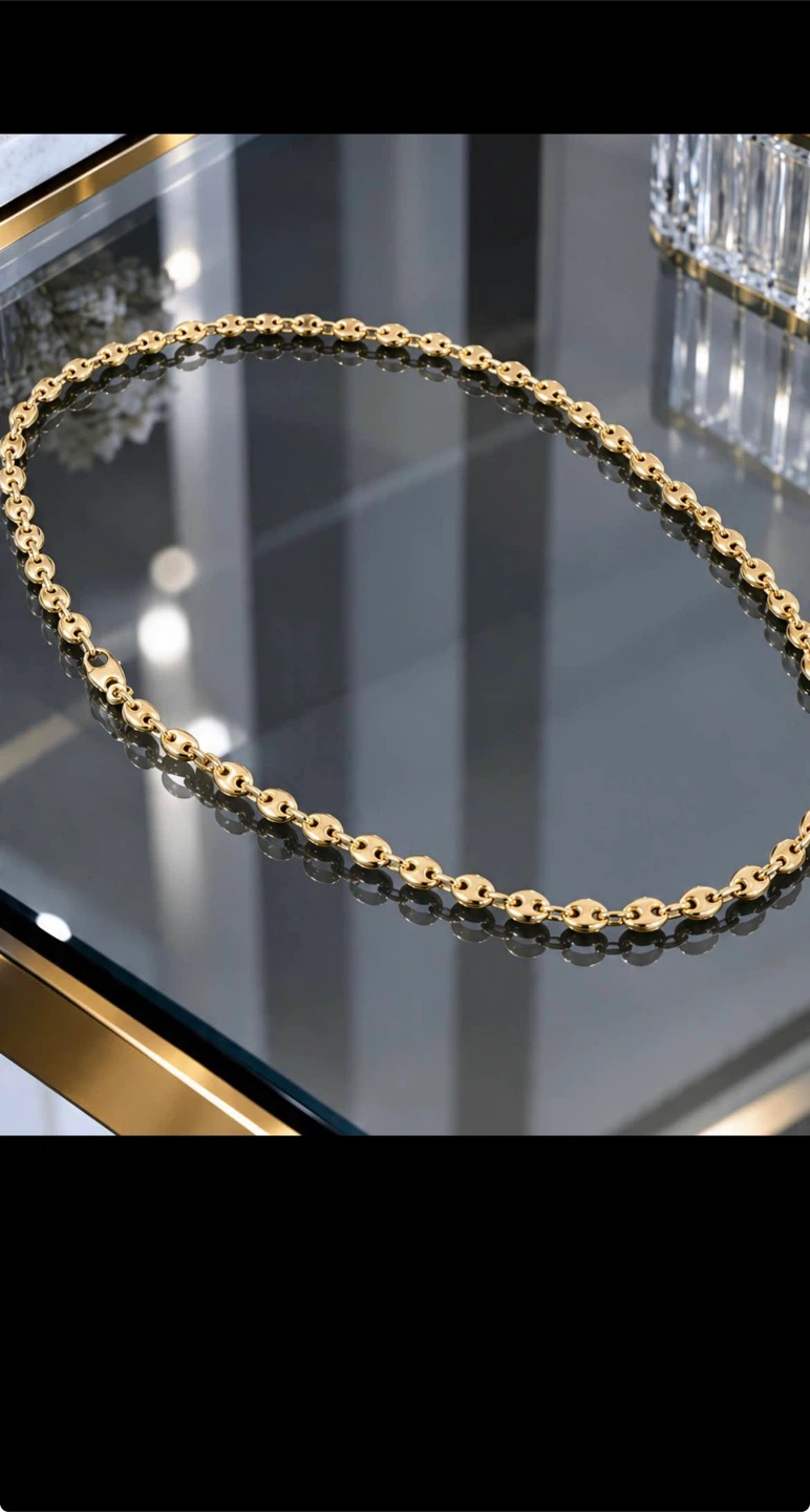 Gold10k Gucci Link Necklace 24”