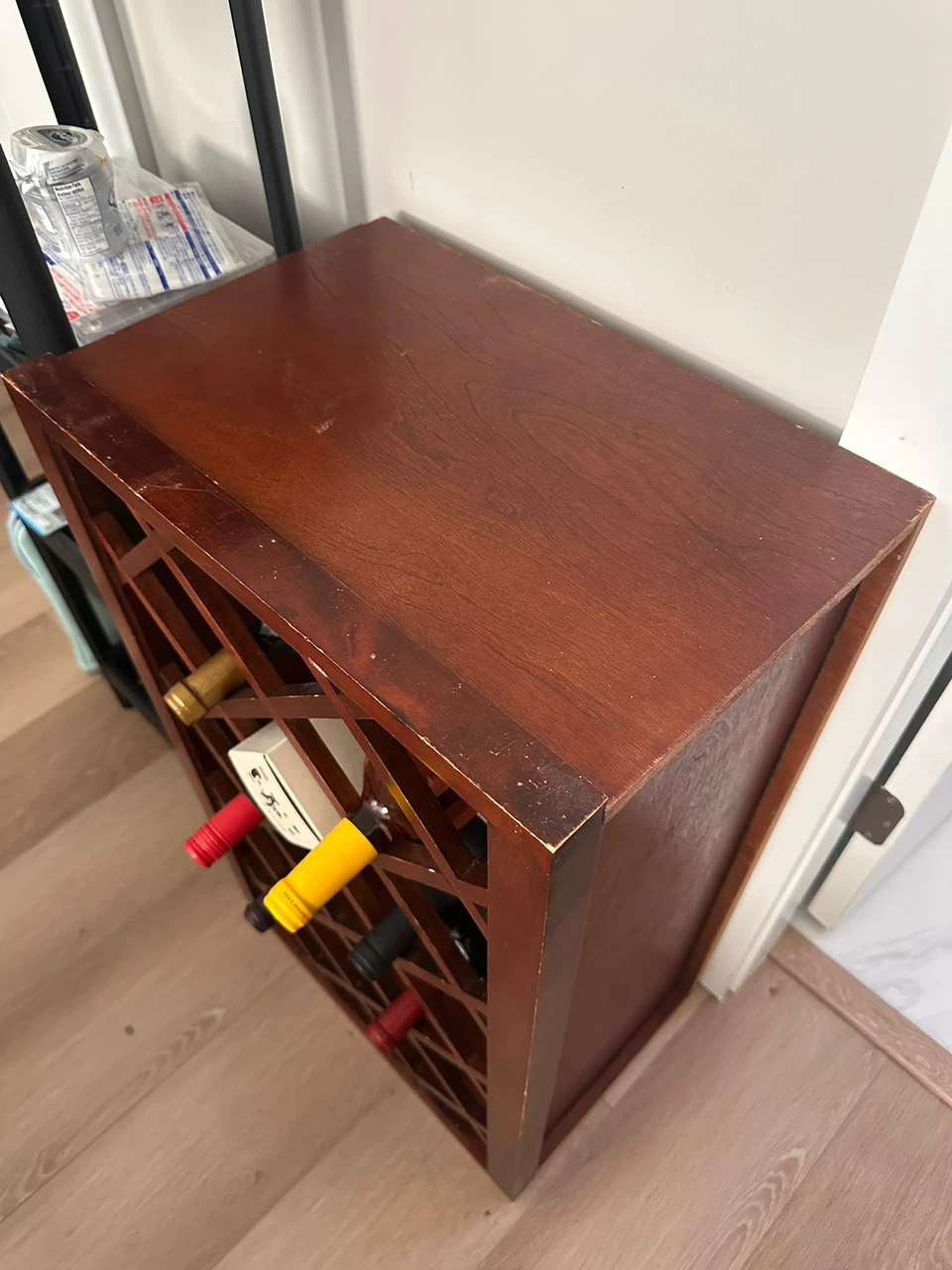 Wooden Lattice Wine Rack - photo 2
