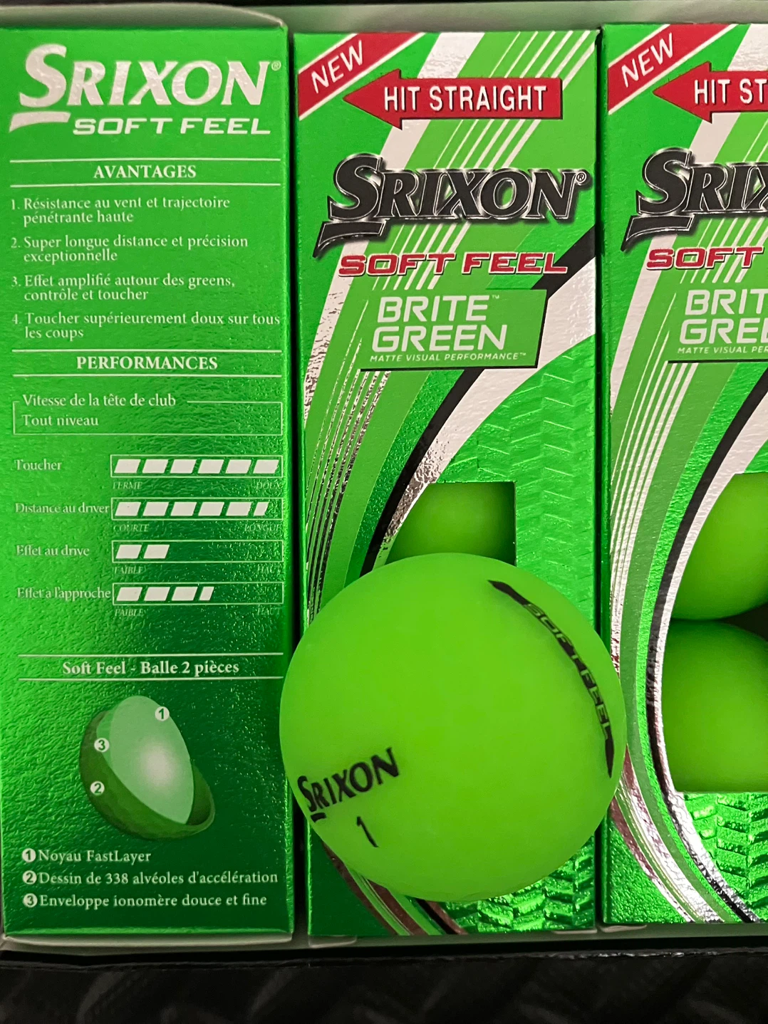 Srixon Soft Feel Brite Green Golf Balls - photo 2