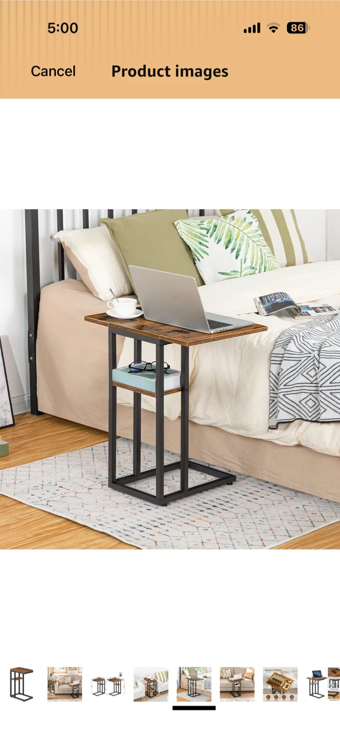 Hoobro C-Shaped foldable Side Table - photo 3