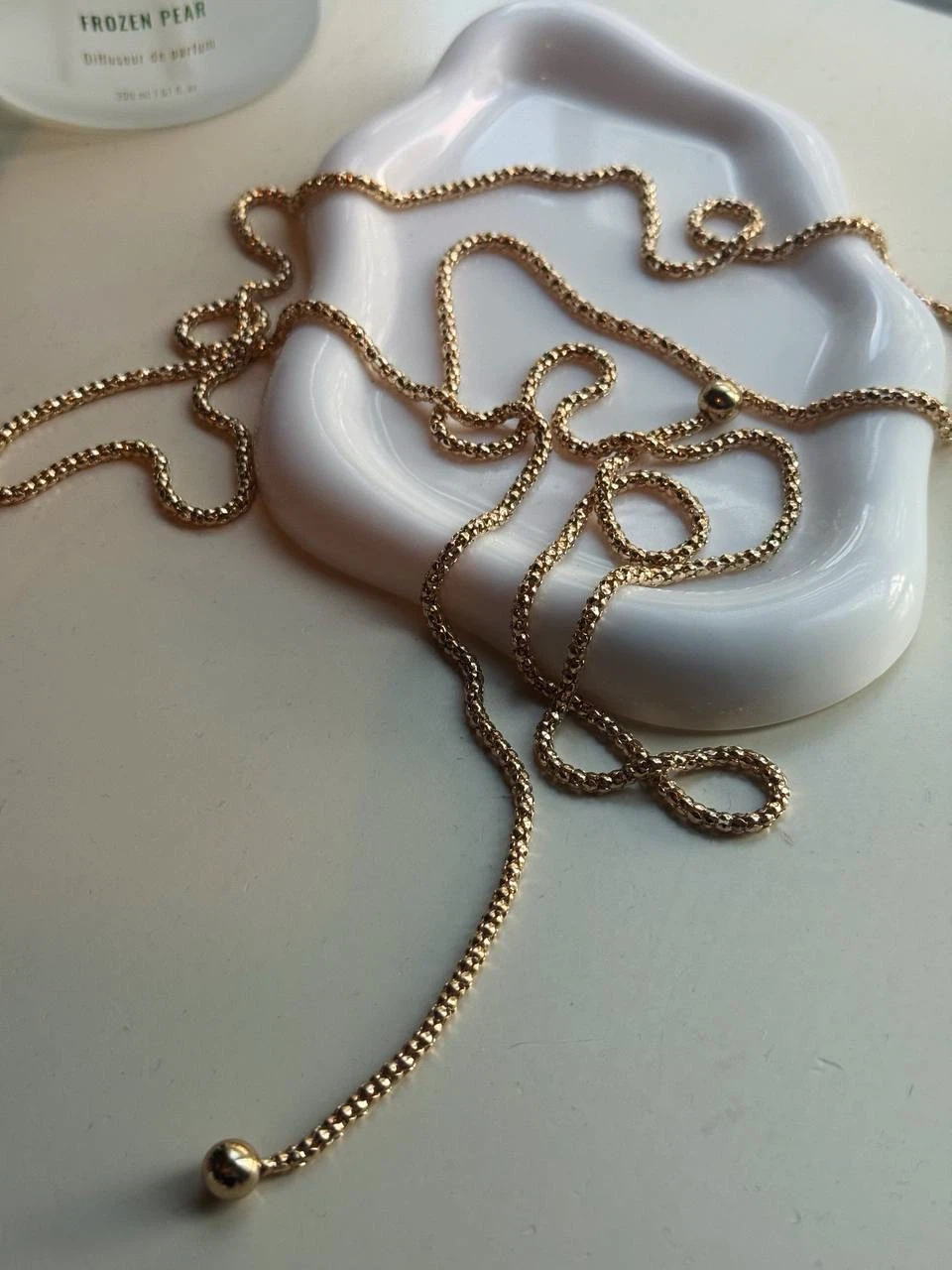 Gold-Toned Long Wrap Chain Necklace - photo 5