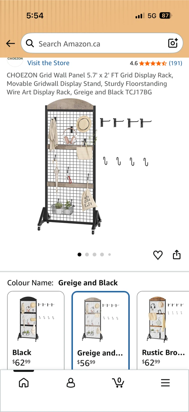 CHOEZON Grid Wall Display Stand