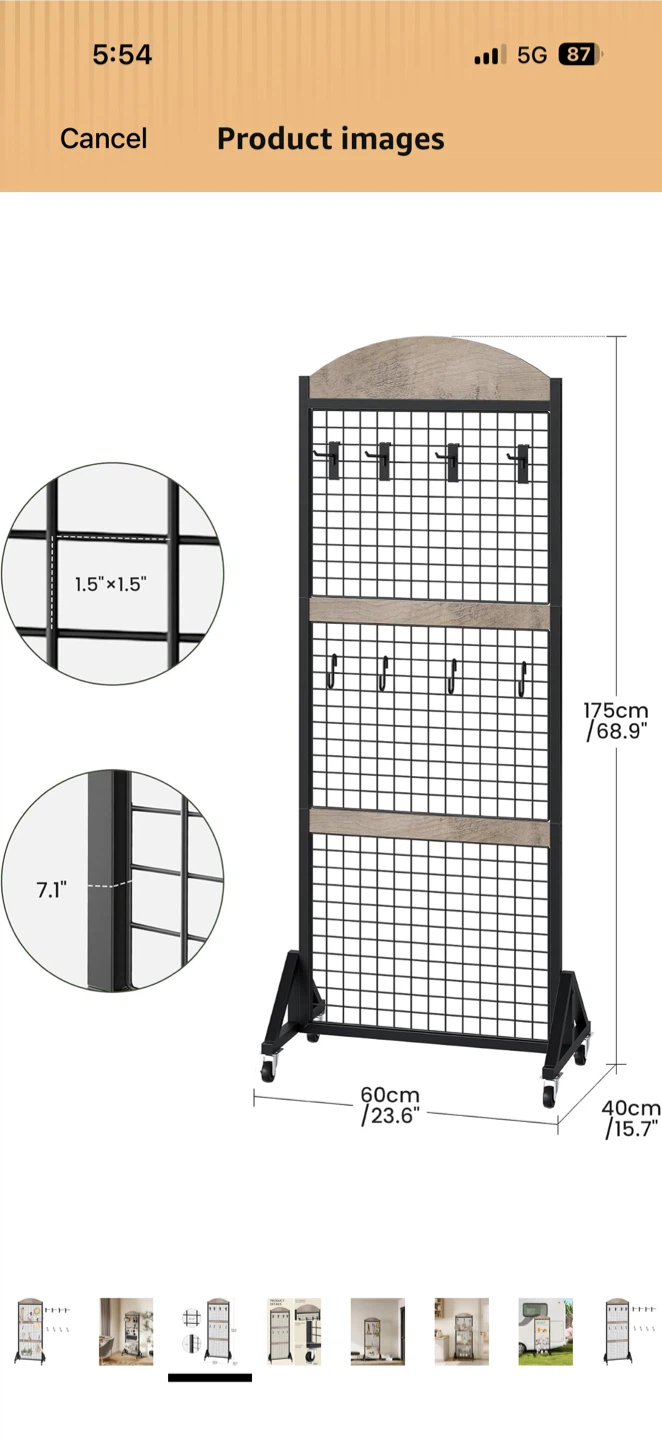 CHOEZON Grid Wall Display Stand - photo 3