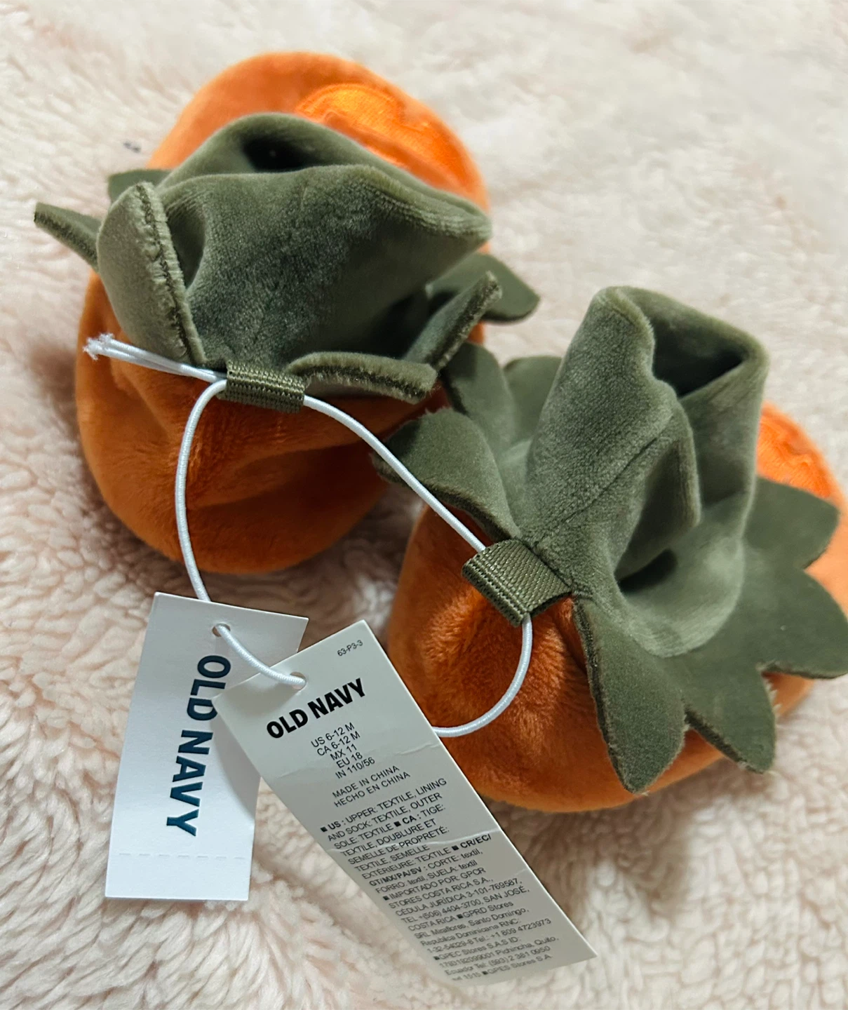 Old Navy Pumpkin Baby Booties 6-12M - photo 4