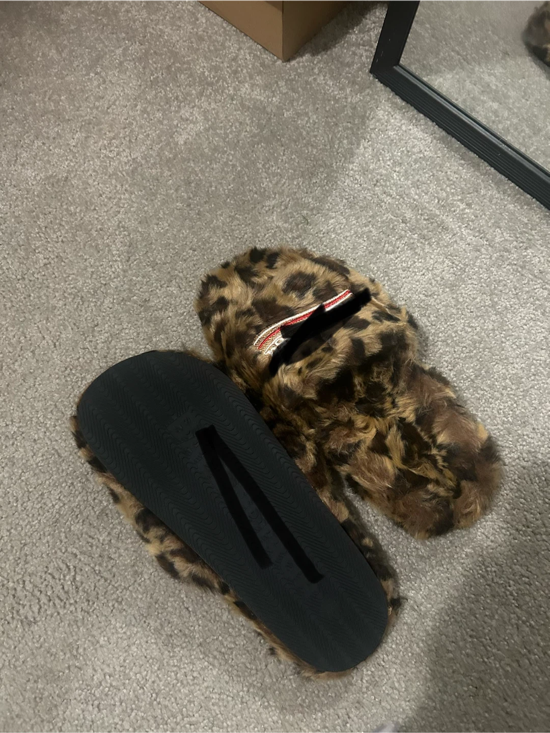 Balenciaga Leopard Fur Slides - photo 2
