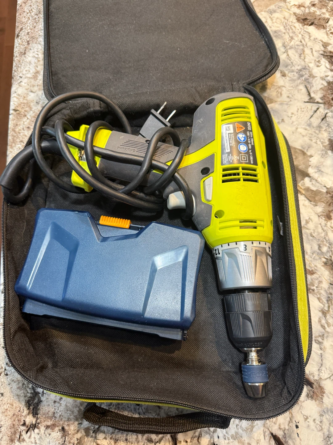 Ryobi D47CG 3/8-inch Drill with SpeedLoad Plus Bits - photo 4