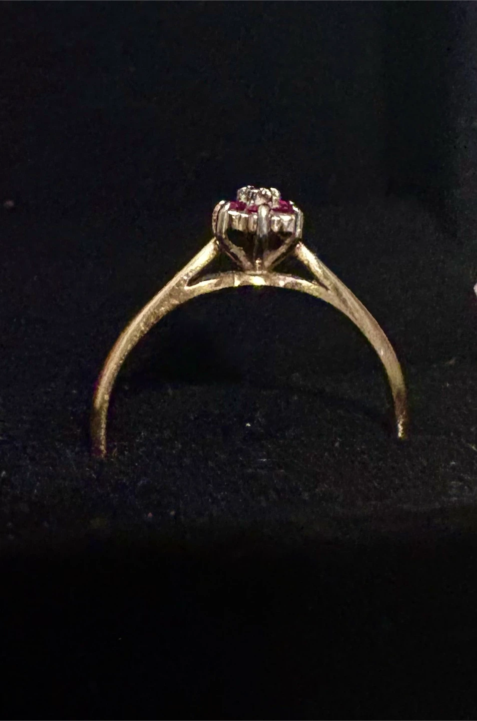 14k Gold Ruby cluster Ring 💍 - photo 5
