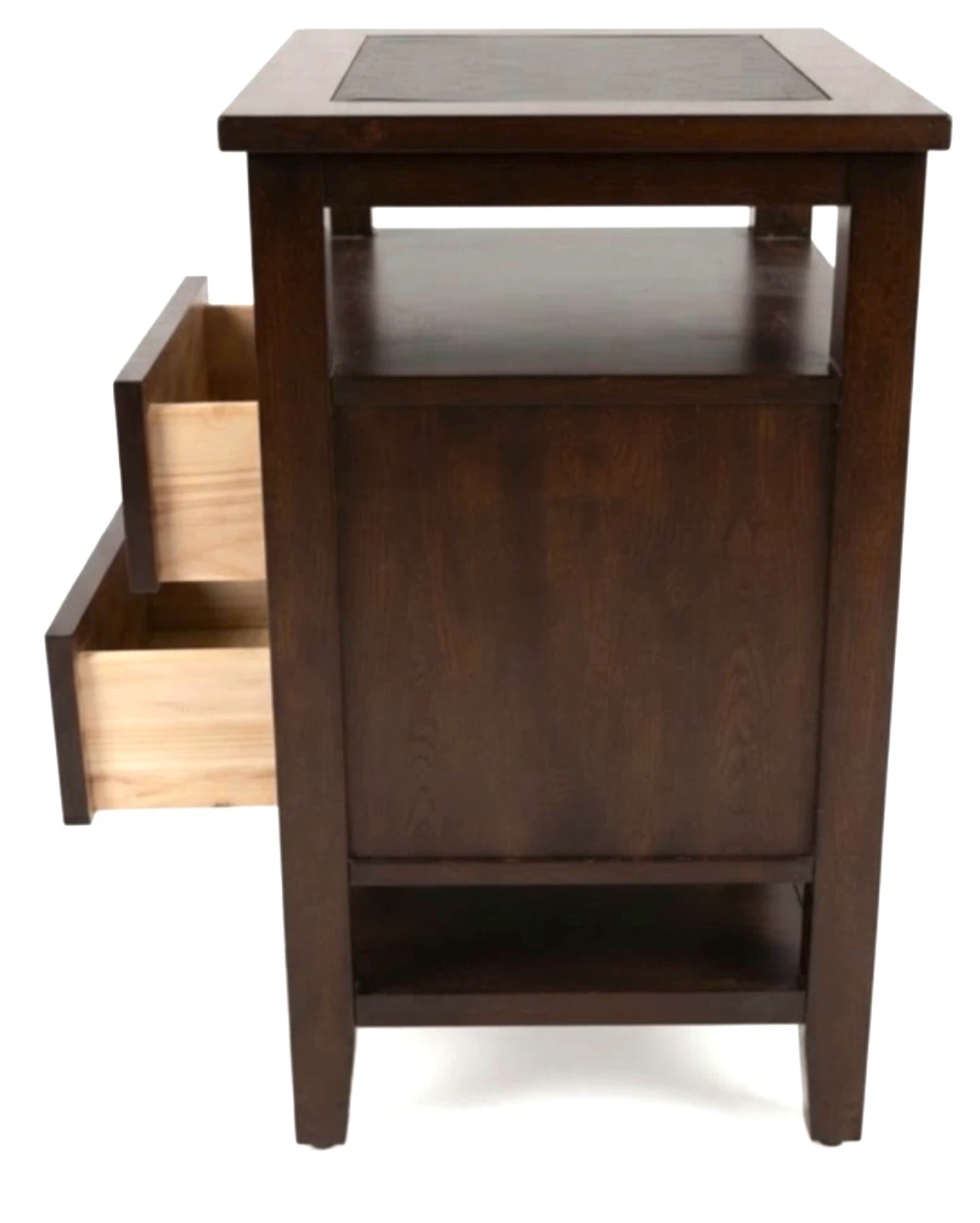 Vintage Crown Mark Matthew Cherry Wood End Table (2 drawers) - photo 2