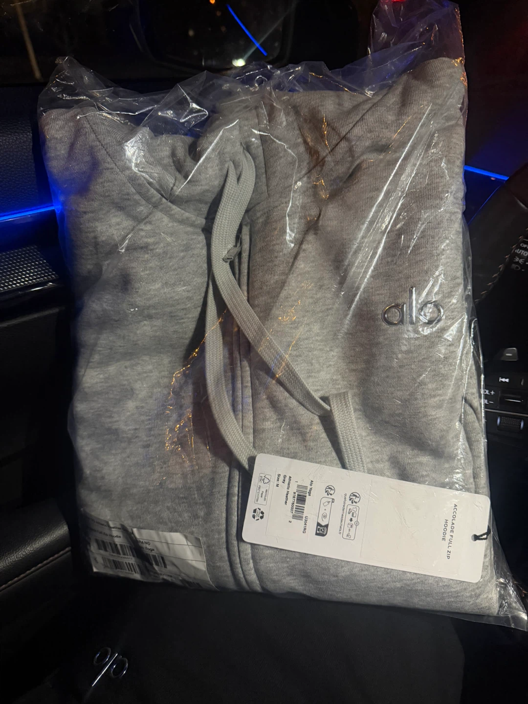 New Alo Yoga Accolade Full Zip Tracksuit - Grey