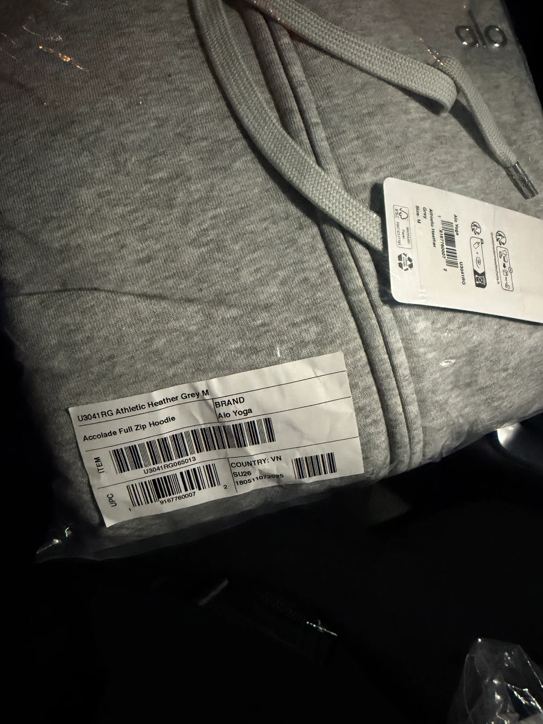 New Alo Yoga Accolade Full Zip Tracksuit - Grey - photo 3