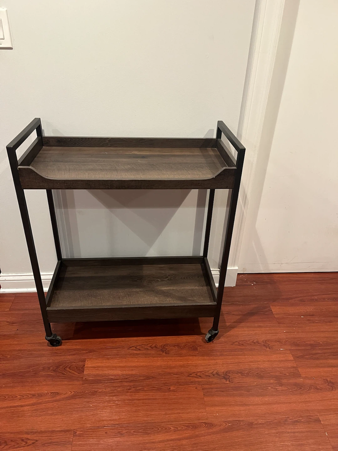 Industrial Rolling Bar Cart