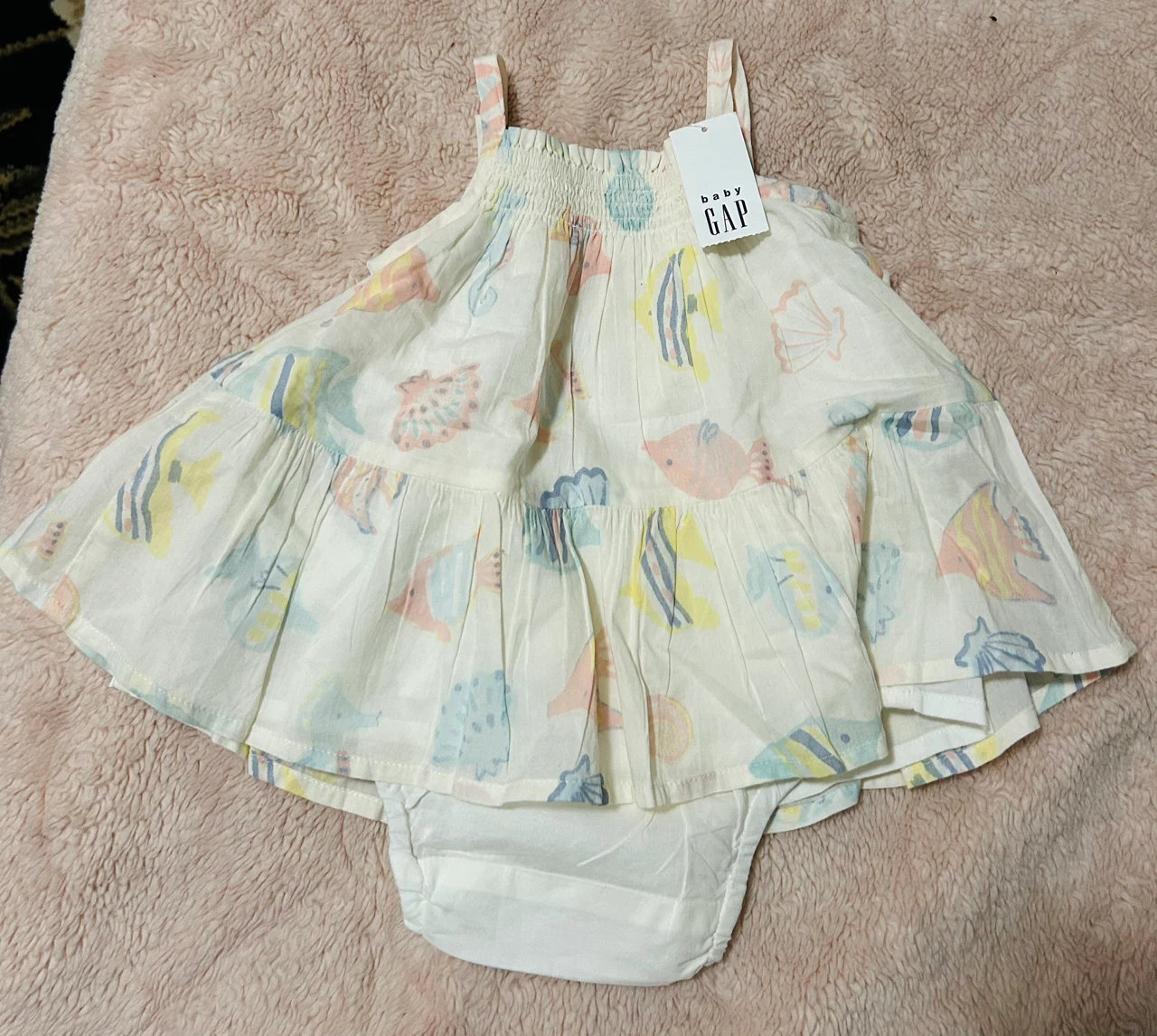 Baby Gap Fish Print Dress 0-3 Months - photo 2