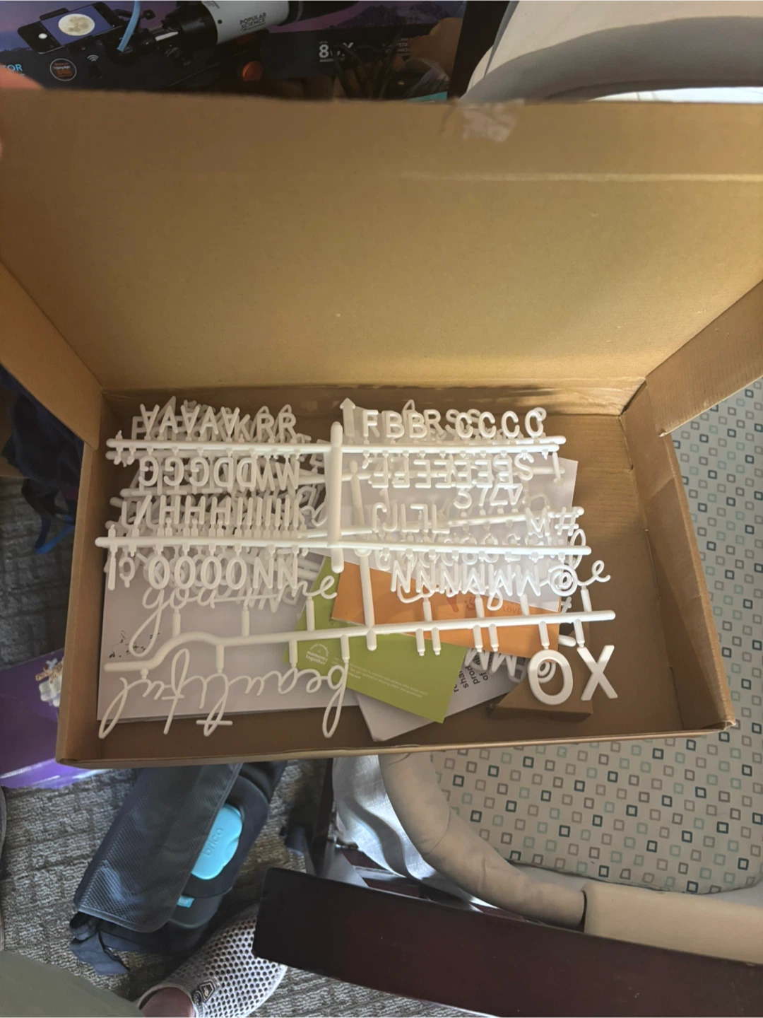 Letter board letters (no board)