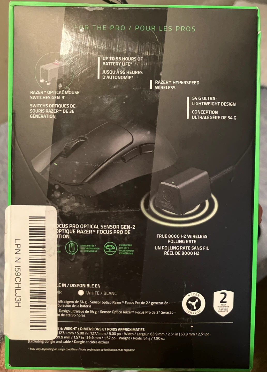 Razer Viper V3 Pro gaming mouse (black) - photo 4