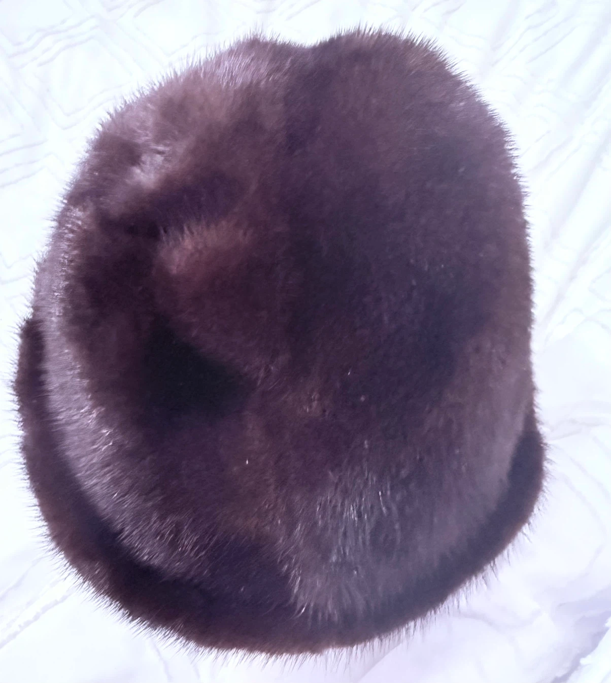 Vittorio Création vintage dark brown mink fur hat - photo 3
