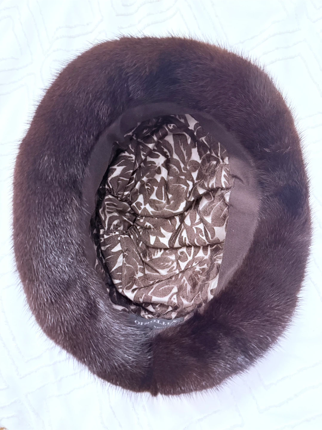 Vittorio Création vintage dark brown mink fur hat - photo 5