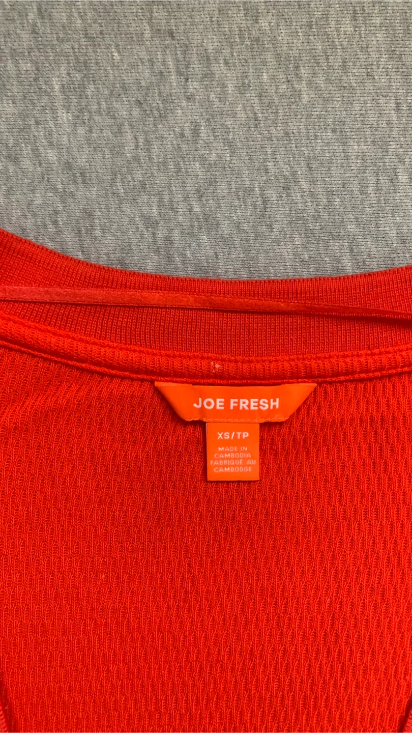 Orange / Tomato Red Cardigan - Size XS - photo 3