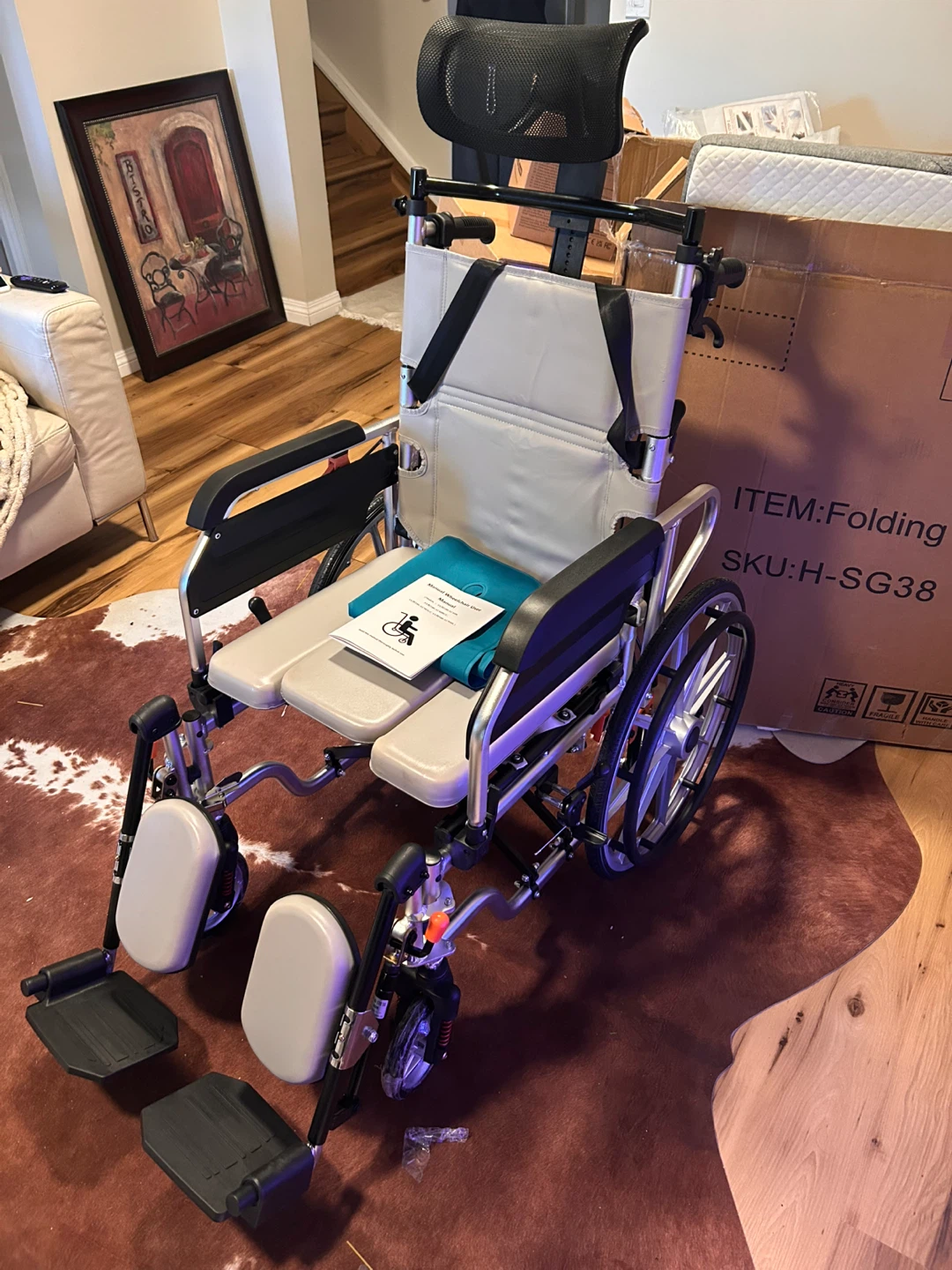 5-in-1 Reclining Wheelchair H-SG38 - photo 2