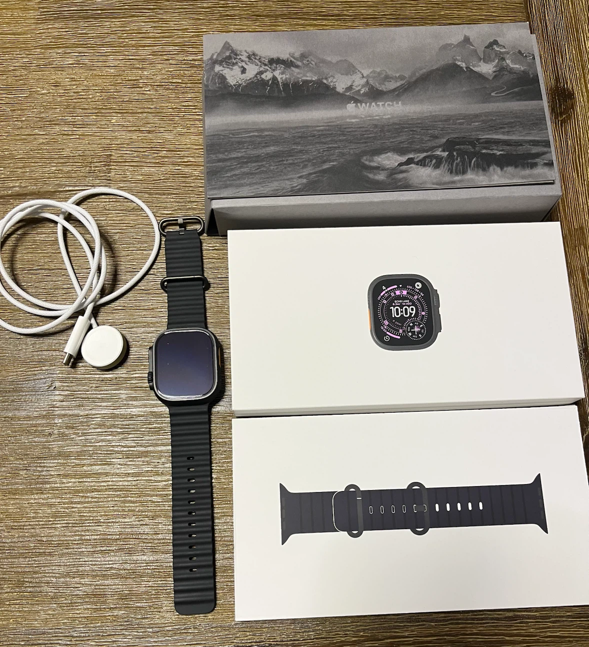 Apple Watch Ultra 3 49mm Black Titanium with Black Ocean Band