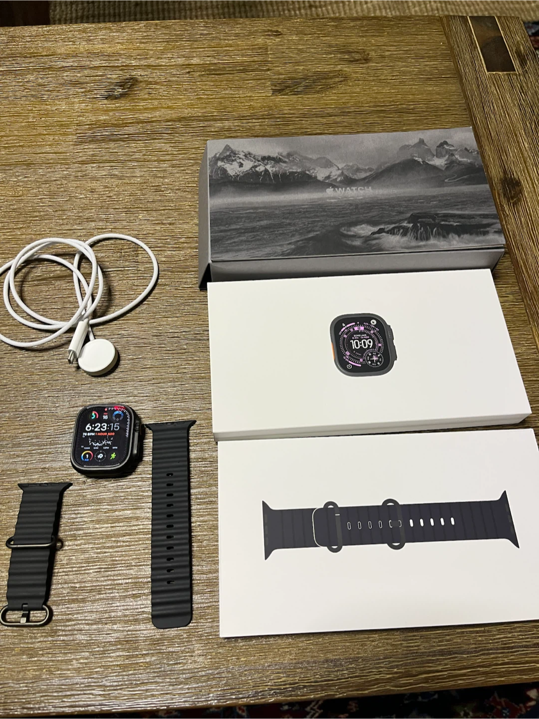 Apple Watch Ultra 3 49mm Black Titanium with Black Ocean Band - photo 4