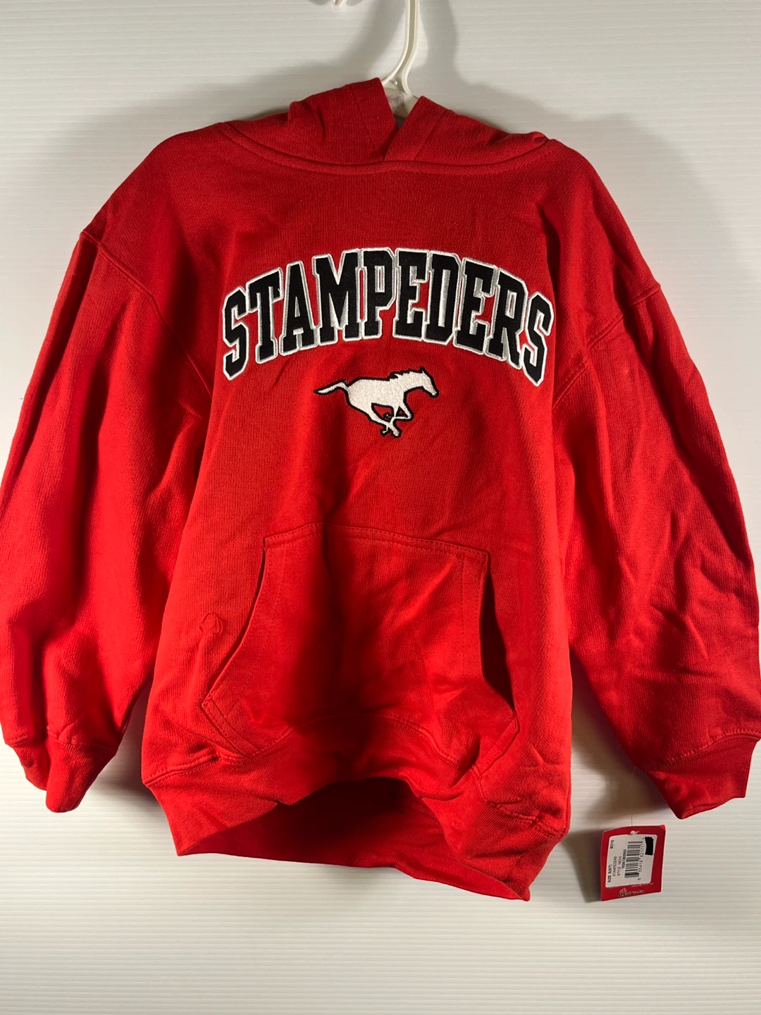 NWT Boys Calgary Stampeders CFL Hoodie - Youth Small (Size 6/7)