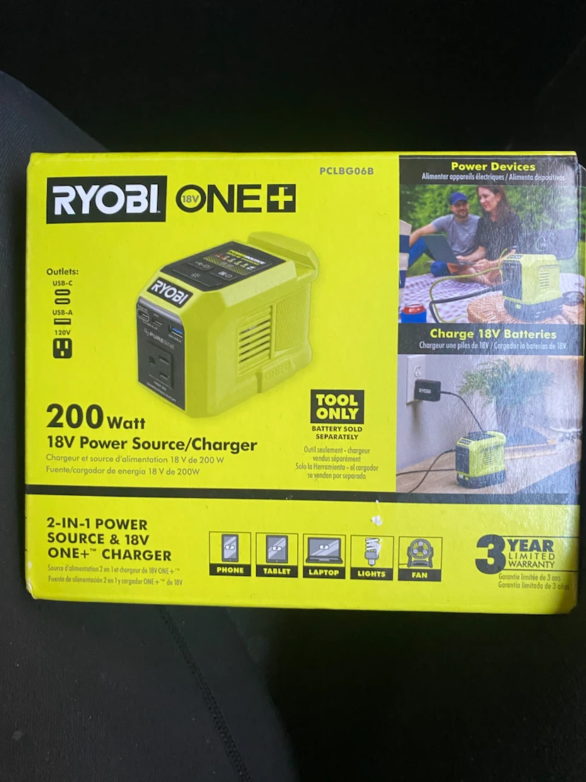Ryobi 18V ONE+ 200 Watt Power Source/Charger