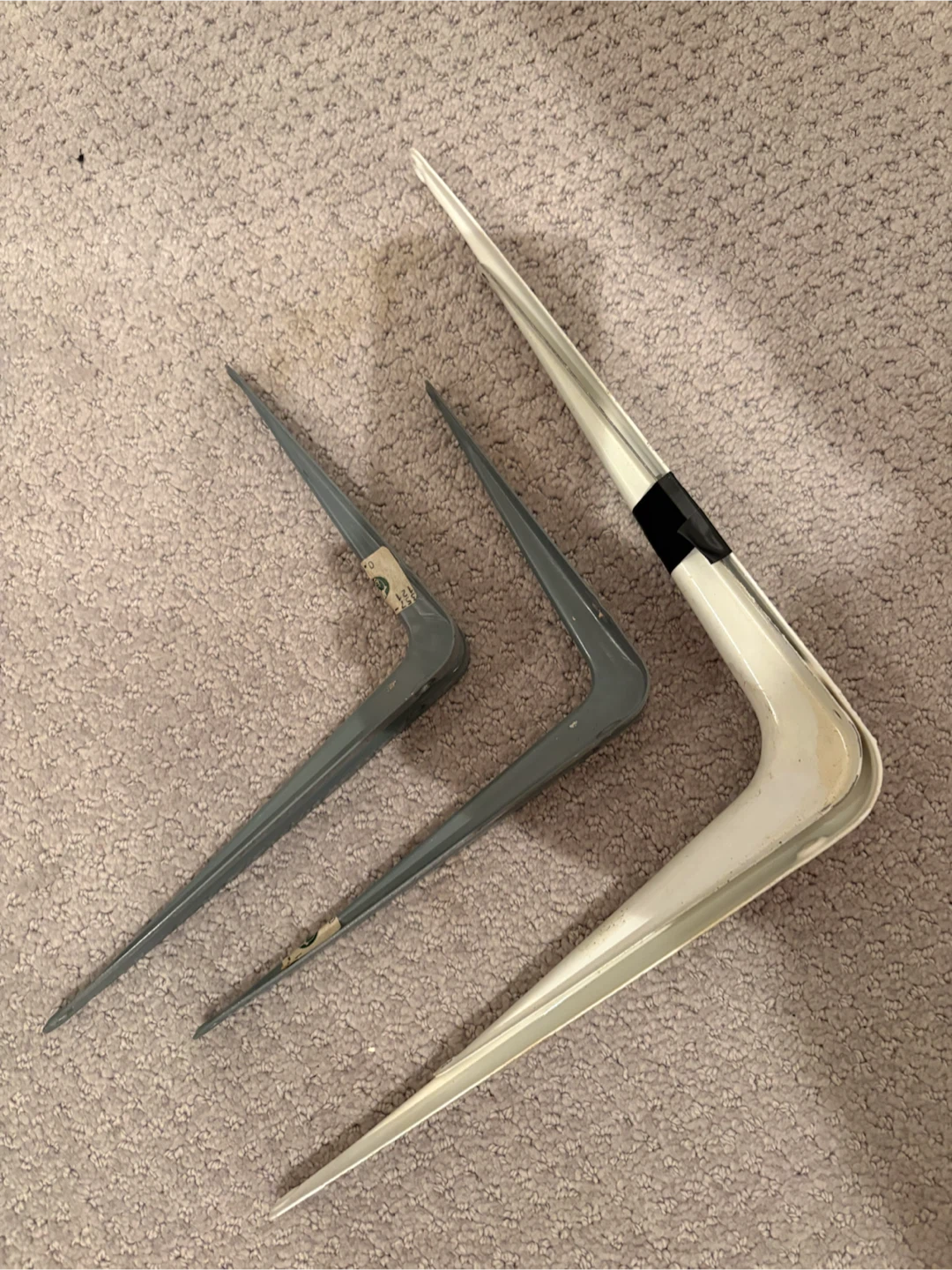 Set of 4 Metal Shelf Brackets