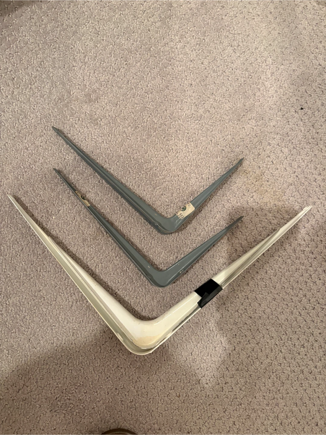 Set of 4 Metal Shelf Brackets - photo 2
