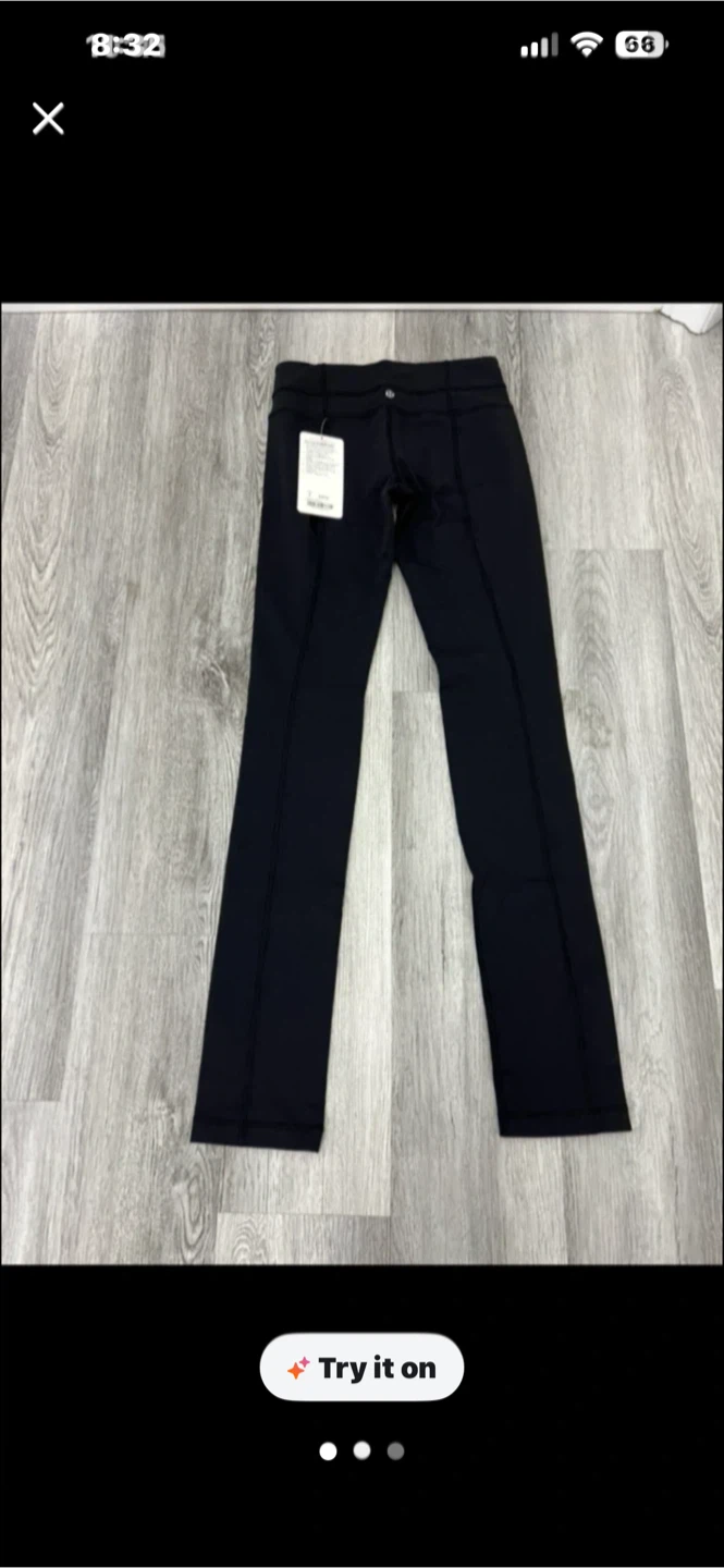 Lululemon Skinny Groove Pant Black Size 4 - photo 3