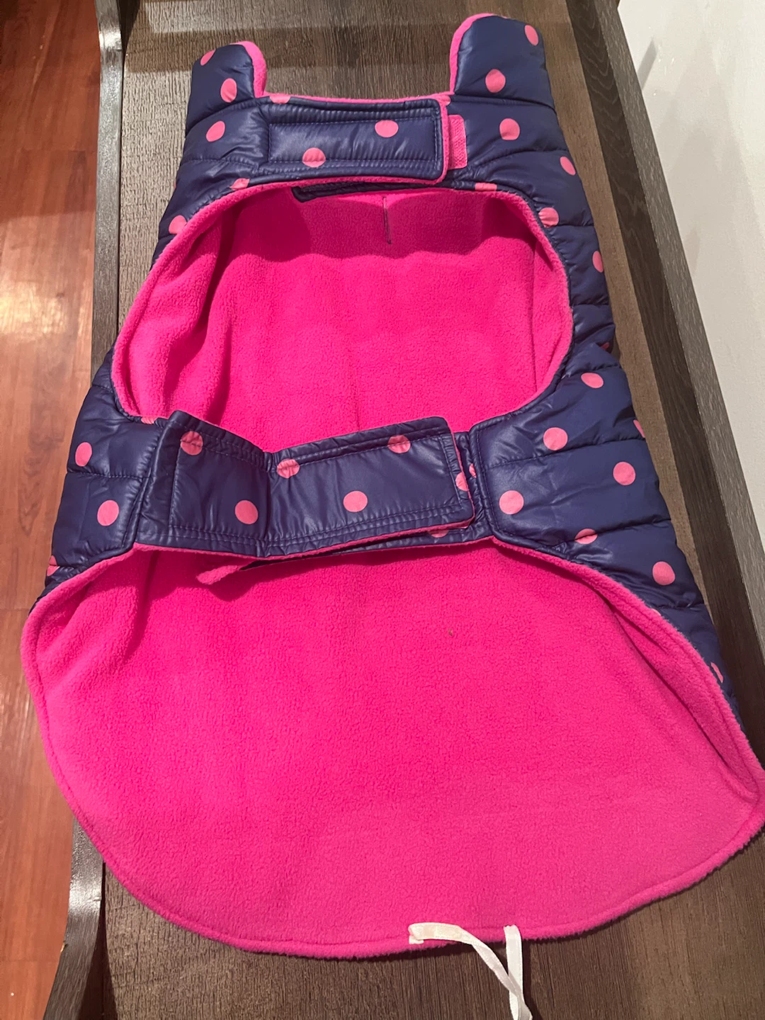 Top Paw Navy Dot Puffer Dog Jacket Large - photo 4