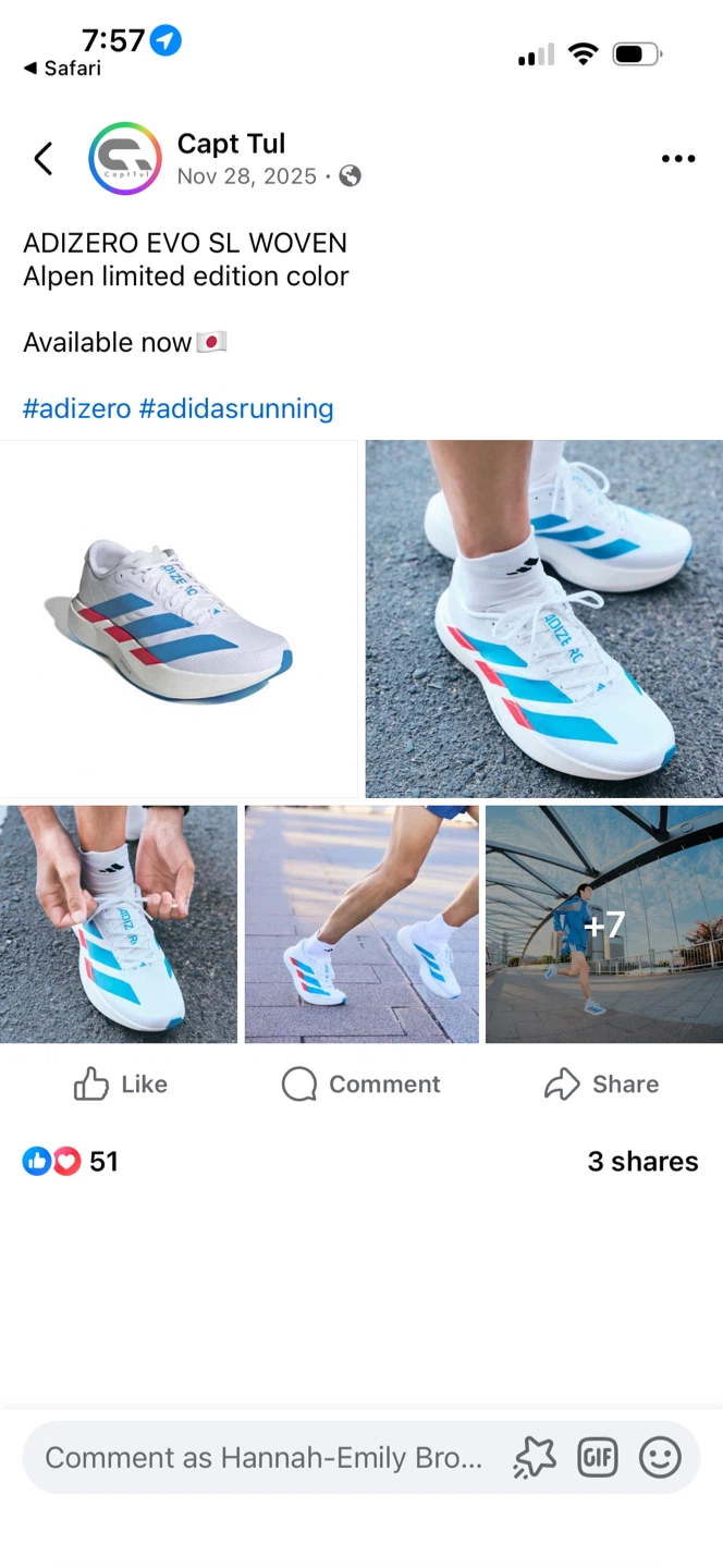 Adidas Adizero Evo SL Running Shoes - photo 2