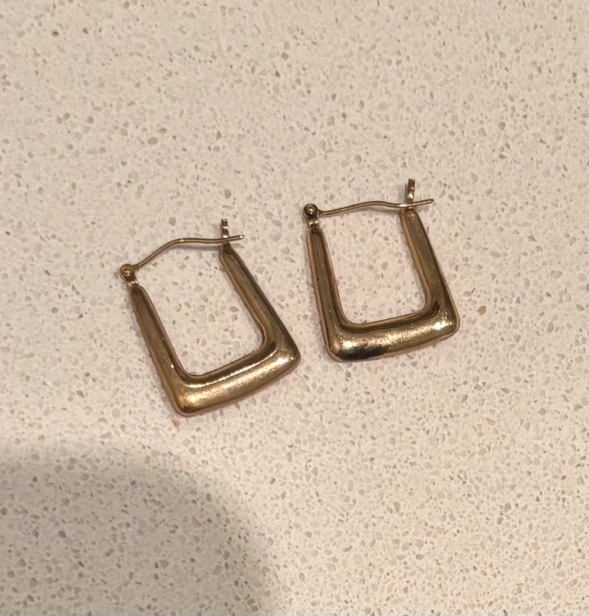 Gold earrings